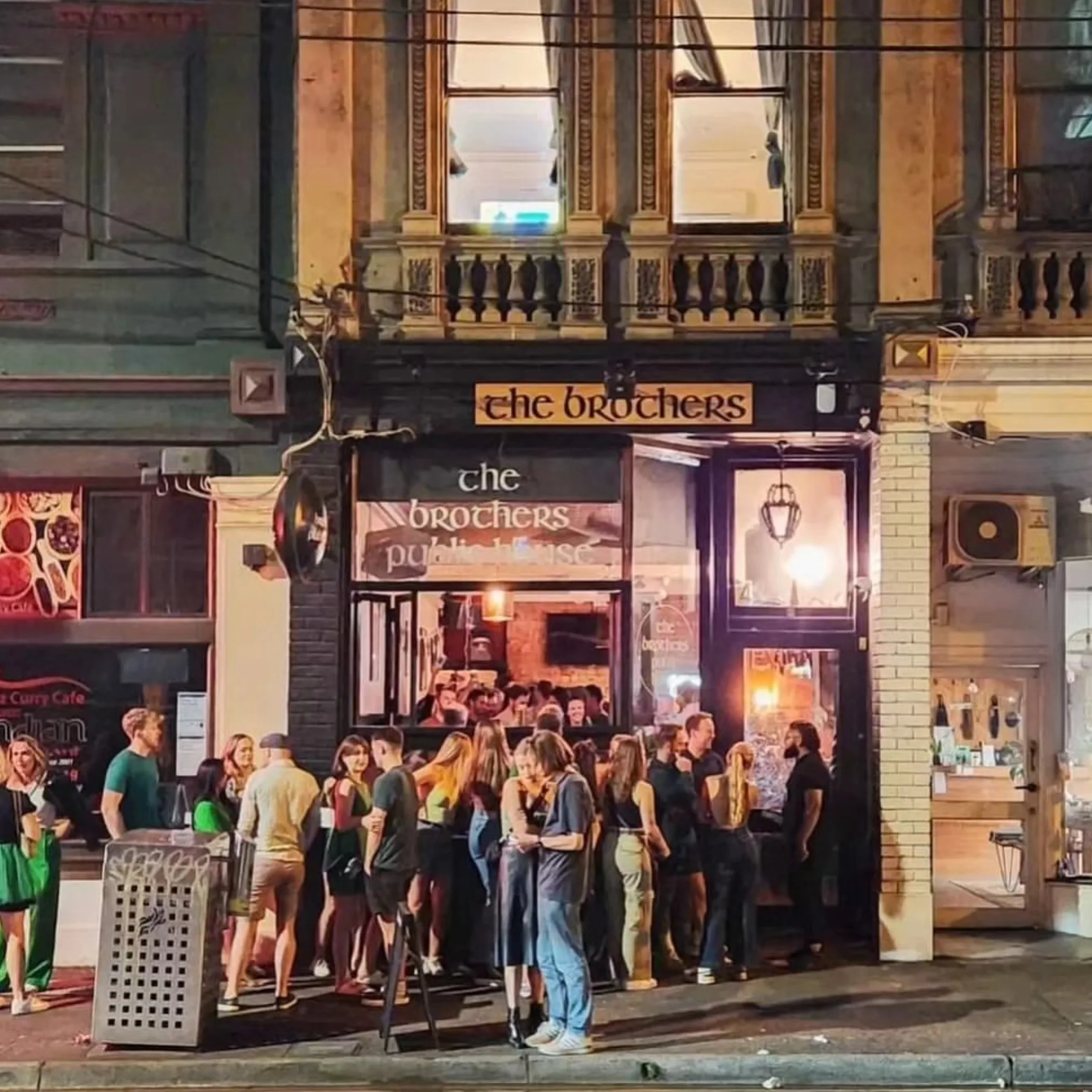 melbourne nightlife crowd at popular spot