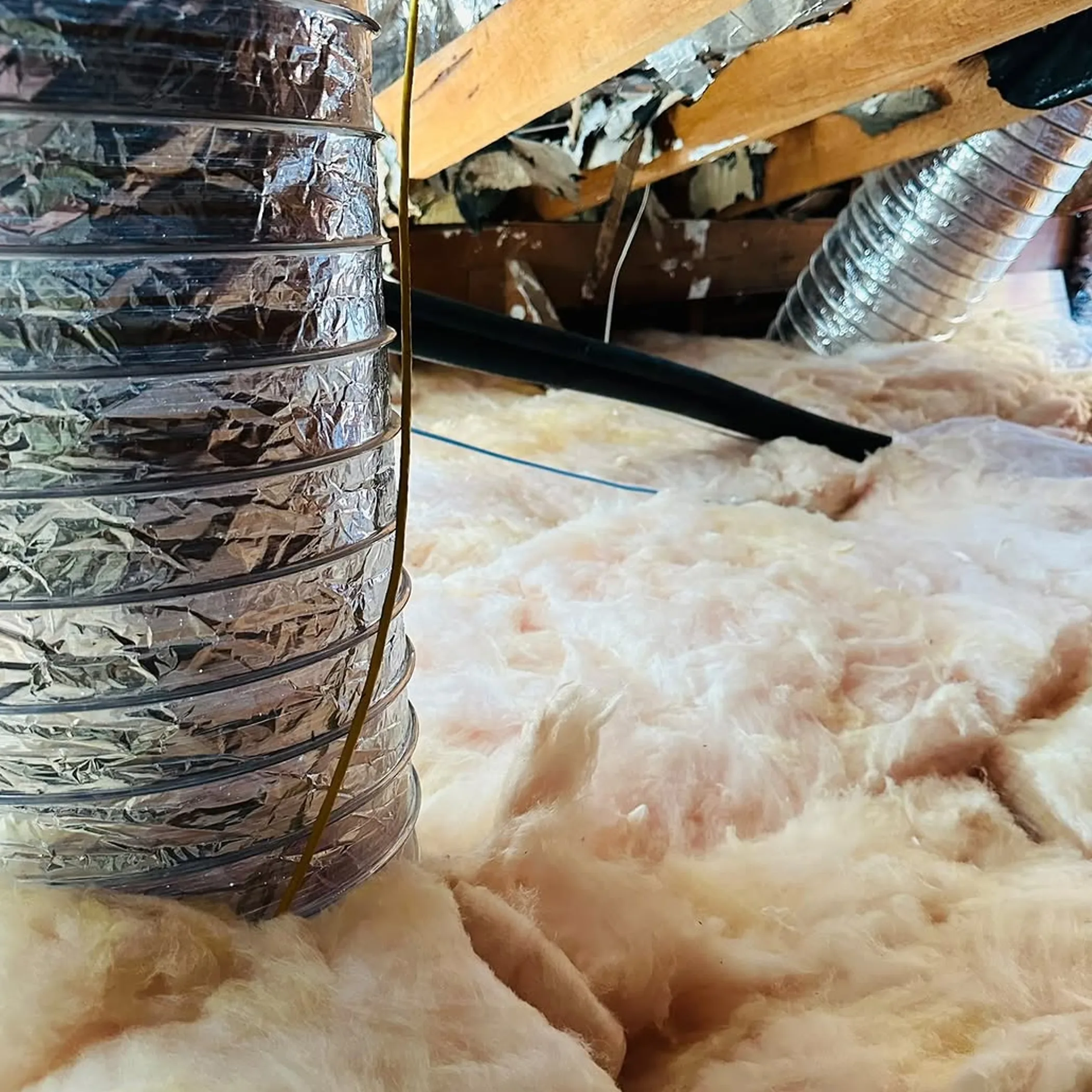 roof insulation and ducting