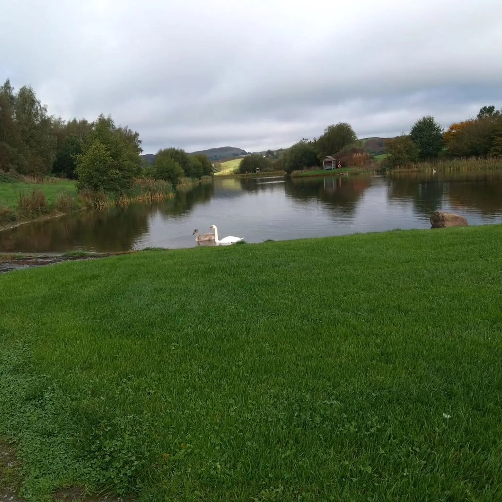 clear inland lake